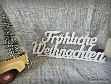Antike Dresdner Pappe ~ Fröhliche Weihnachten 33,5 cm ~ Sammlerstück ~ Weihnachtsschmuck
