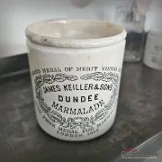 1 lb Dumpy James Keiller & Sons Dundee 1 lb Marmeladentopf antiker Steingut Vorratstopf Besteckhalter Stiftehalter Landhaus Küche