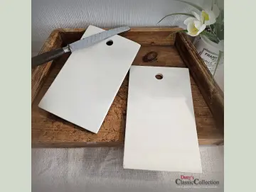 alte Schneidebrettchen Keramik altweiß Frühstücksbrett Porzellanbrett Zwiebel Brettchen Vintage Landhaus Küche