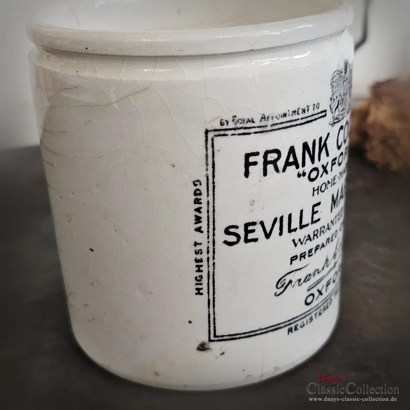 1 lb Frank Cooper Marmeladengefäß Vorratstopf Oxford Home Made Seville Marmalade Steinguttopf Steinzeug Vase Besteck Stifte Blumen