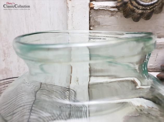 Schweres 10 L Bindeglas ~ mundgeblasen ~ acquamarin ~ Bonbonglas ~ Vorratsglas ~ Vase ~ Aufbewahrung ~ Vintage Deko