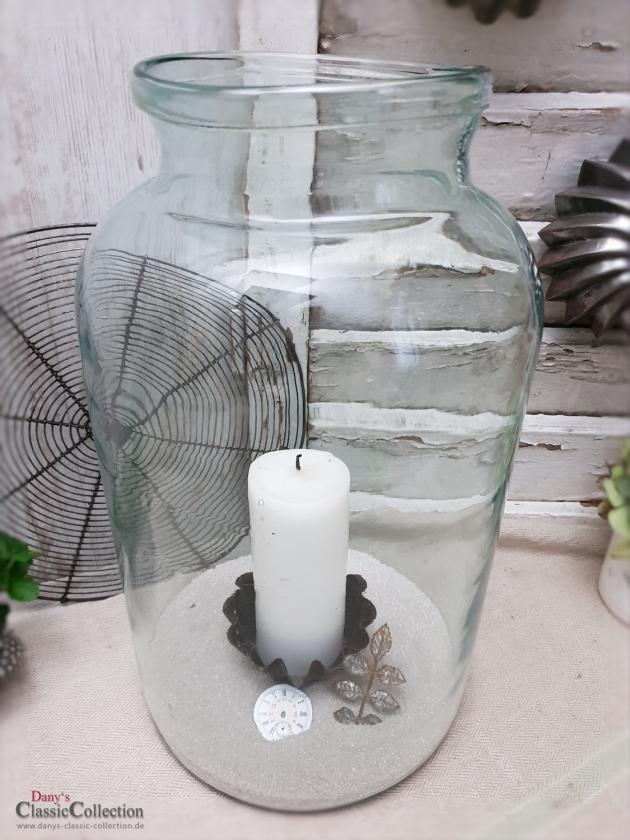 Schweres 10 L Bindeglas ~ mundgeblasen ~ acquamarin ~ Bonbonglas ~ Vorratsglas ~ Vase ~ Aufbewahrung ~ Vintage Deko