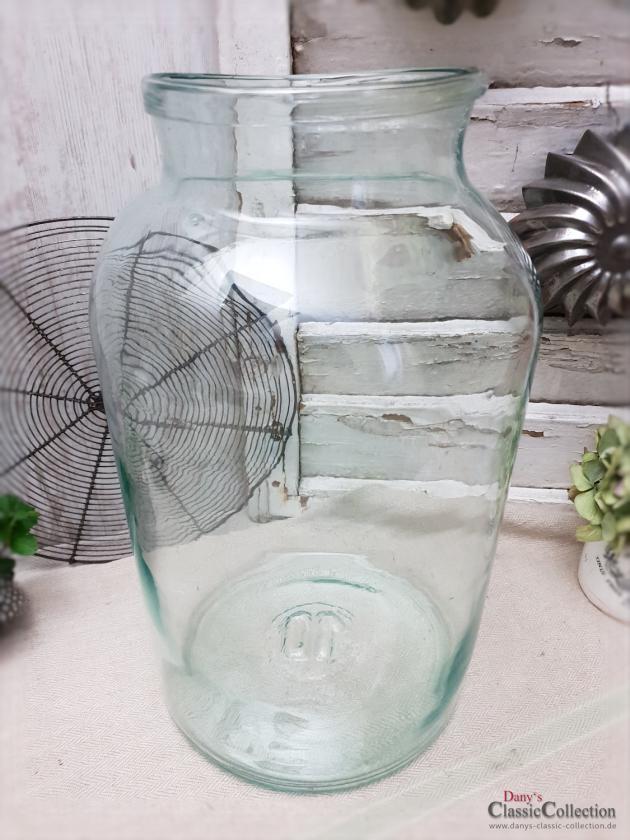 Schweres 10 L Bindeglas ~ mundgeblasen ~ acquamarin ~ Bonbonglas ~ Vorratsglas ~ Vase ~ Aufbewahrung ~ Vintage Deko