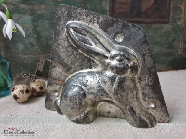 Alte Schokoladenform Hase 12 cm ~ Osterhase ~ Vintage Osterdeko ~ Frohe Ostern ~ Vintage Ostern ~ hx4482