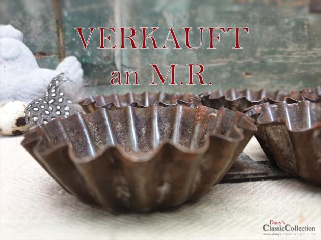 6er Muffinform ~ Vintage Landhausküche ~ Brocante ~ Shabby Deko ~ alte Backform ~ Küchendeko