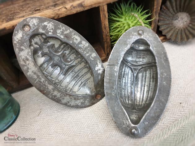 Ovale Maikäfer Schokoladenform ~ 11 cm ~ alte Schokoladen Gießform ~ may beetle chocolat mold ~ vintage cottage decoration ~ hx4409k7