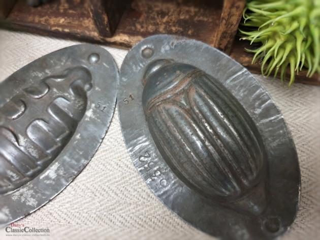 Ovale Maikäfer Schokoladenform ~ 11 cm ~ alte Schokoladen Gießform ~ may beetle chocolat mold ~ vintage cottage decoration ~ hx4409k7