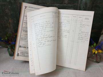 Über 100 Jahre altes Buchführungsbuch ~ 1909 / 1910 ~ gebundene Ausgabe ~ handgeschrieben ~ Vintage Deko ~ hx3234b1