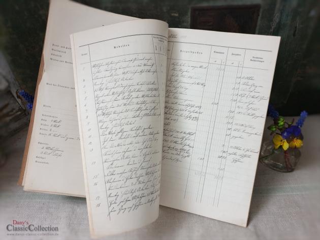 Über 100 Jahre altes Buchführungsbuch ~ 1909 / 1910 ~ gebundene Ausgabe ~ handgeschrieben ~ Vintage Deko ~ hx3234b1