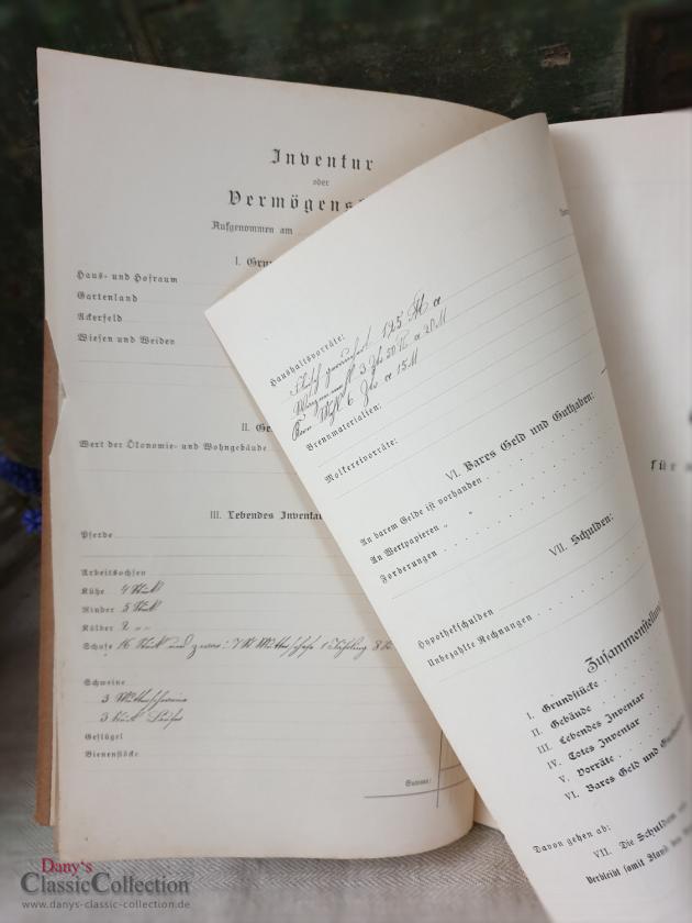 Über 100 Jahre altes Buchführungsbuch ~ 1909 / 1910 ~ gebundene Ausgabe ~ handgeschrieben ~ Vintage Deko ~ hx3234b1