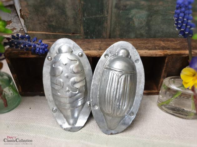 Ovale Maikäfer Schokoladenform ~ 13,5 cm ~ alte Schokoladen Gießform ~ may beetle chocolat mold ~ vintage cottage decoration