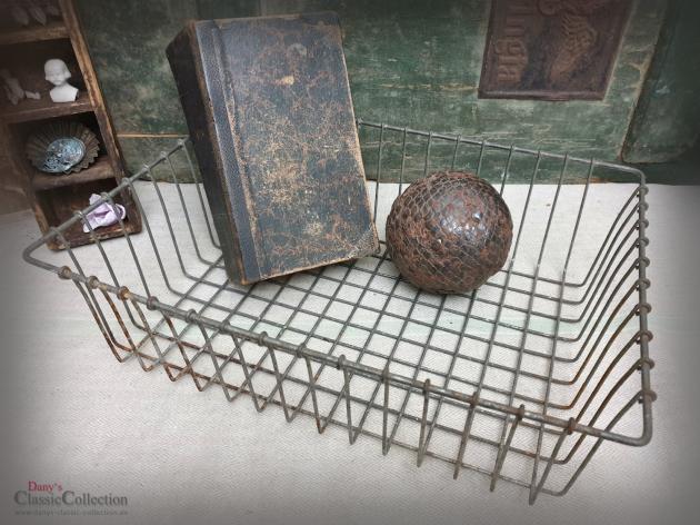 Ablagekorb aus Draht ~ Drahtkorb ~ Büroablage ~ Zeitschriftenablage ~ Utensilien Korb ~ Vintage decoration ~ hx4026k1