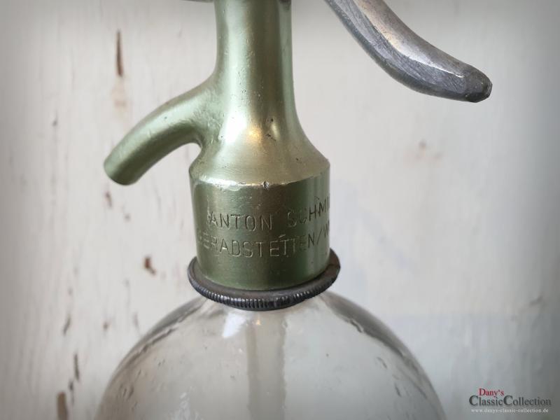 Siphon Soda ~ schwere Sodaflasche ~ Wasserspender ~ Deutsche Soda Zentrale ~ Kopf metallic ~ hw3222gr