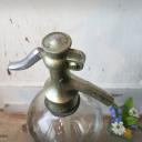 Siphon Soda ~ schwere Sodaflasche ~ Wasserspender ~ Deutsche Soda Zentrale ~ Kopf metallic ~ hw3222gr