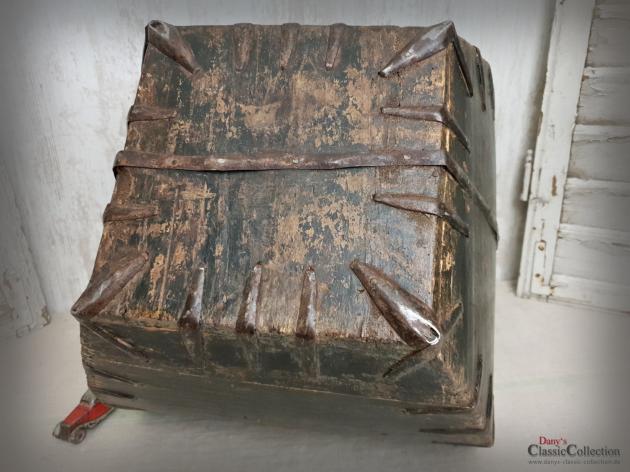 Antikes Korn Maß ~ Getreide Maß ~ Holzmaß ~ Aufbewahrung ~ Holzkübel ~ Vintage Deko ~ Wohnzimmer ~ hx4853