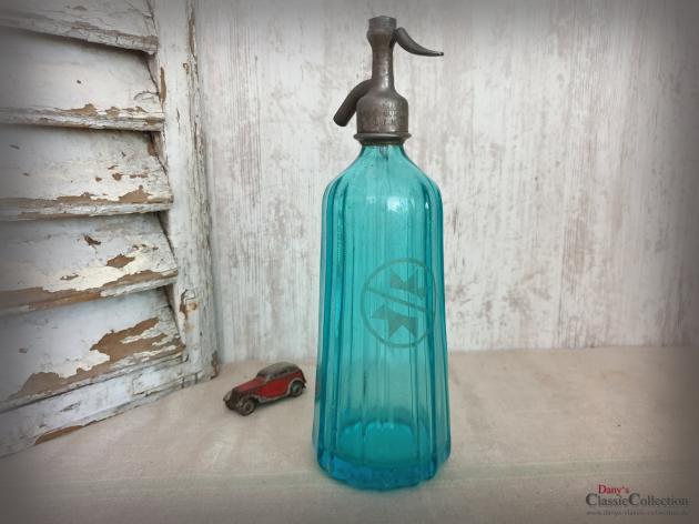 Soda Siphon geätzt ~ türkise Sodaflasche ~ Wasserspender ~ Seltzer Flasche ~ Industrial Home Style ~ Loft Design ~ Vintage Interior ~ hy5772