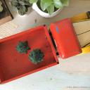 Toller großer Holzlaster ~ Ladefläche kippbar ~ Vintage Spielzeug ~ Holzspielzeug ~ Chippy painted wooden toy truck ~ ht2744