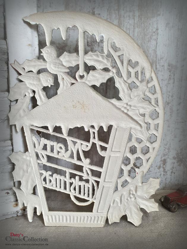 Dresdner Pappe geprägt ~ Vogelhaus verschneit ~ Ilex ~ Vögel ~ A Merry Christmas ~ Vintage Weihnachtsdeko ~ Frohe Weihnachten ~ hy5077