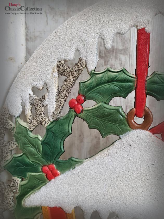 Dresdner Pappe geprägt ~ Vogelhaus verschneit ~ Ilex ~ Vögel ~ A Merry Christmas ~ Vintage Weihnachtsdeko ~ Frohe Weihnachten ~ hy5077