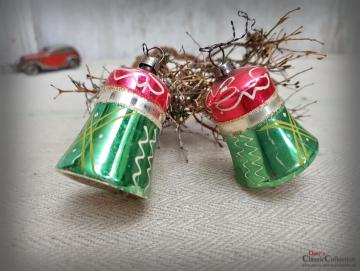 Glocken Christbaumschmuck ~ Weihnachtsschmuck ~ Baumbehang alt ~ Vintage Weihnacht ~ Weihnachtsbaum ~ hs2062
