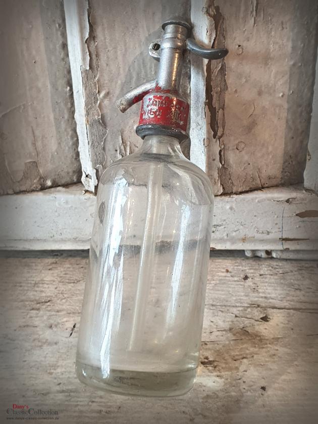 VERKAUFT ! SELTENER 0,25L Soda Siphon ~ kleine Sodaflaschen ~ Seltzer Flasche ~ Industrial ~ Loft ~ Vintage Interior ~ hy5924f4
