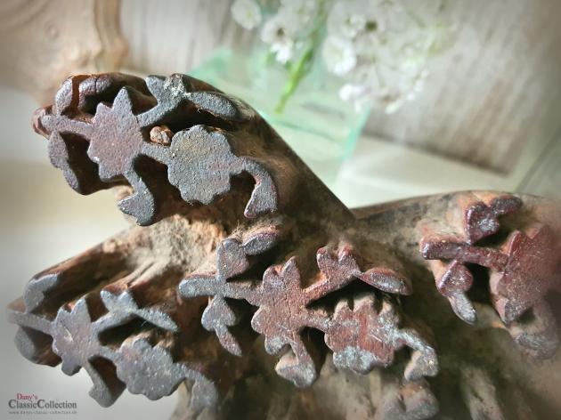 Alter Sari Stempel ~ Vintage Blumenstempel ~ Holz Stempel ~ Stoffdruck ~ Kreidefarbe ~ Möbel bedrucken ~ Landhaus ~ Cottage Style ~ hw3546