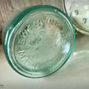 Antike SWAN Tinten Flasche ~ Pressglas aquamarin ~ dickes altes Glas ~ Vintage Glasvase ~ Shabby Deko ~ hz6427si1