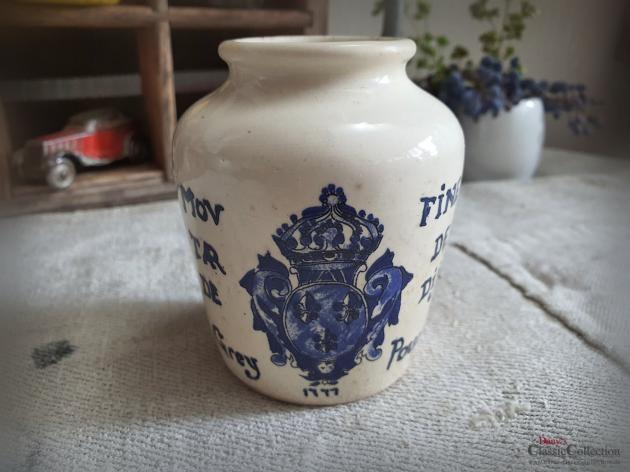 Dijon Senf Topf ~ Steingut ~ Frankreich ~ Sarreguemines ~ Brocante ~ Landhausküche ~ Vintage Küchendeko ~ hz6422p1