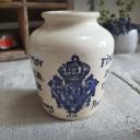 Dijon Senf Topf ~ Steingut ~ Frankreich ~ Sarreguemines ~ Brocante ~ Landhausküche ~ Vintage Küchendeko ~ hz6422p1