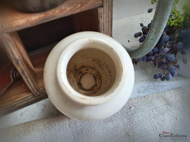 Dijon Senf Topf ~ Steingut ~ Frankreich ~ Sarreguemines ~ Brocante ~ Landhausküche ~ Vintage Küchendeko ~ hz6422p1