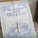 Küchenhandtuch ~ Spruchhandtuch ~ Aufdruck ~ Bauernhandtuch ~ Stickvorlage ~ Antique german kitchen towel ~ ht2193h1