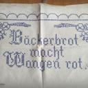 Küchenhandtuch ~ Spruchhandtuch ~ Aufdruck ~ Bauernhandtuch ~ Stickvorlage ~ Antique german kitchen towel ~ ht2193h1