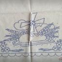 Küchenhandtuch ~ Spruchhandtuch ~ Aufdruck ~ Bauernhandtuch ~ Stickvorlage ~ Antique german kitchen towel ~ ht2193h1