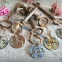 Skelett Schlüssel mit Nummer ~ Hausschlüssel ~ alte Schlüssel ~ Shabby Dekoration ~ Brocante ~ ht2676