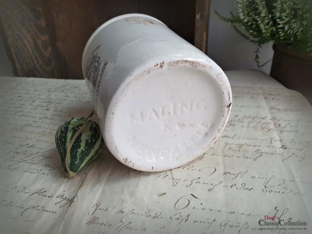 James Keiller & Sons Dundee 1 lb ~ Marmeladentopf ~ antiker Steingut Vorratstopf ~ Besteckhalter ~ Stiftehalter ~ Landhaus Küche ~ hw2941