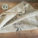 Leinensack von 1927 ~ Getreidesack ~ Mehlsack ~ Bauernhaus ~ Tischläufer rustikal ~ Grain sack ~ Vintage Landhaus Deko ~ hb1066