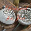 RESERVIERT f. Jan ! Reflexkugel-Duo silber ~ Einstichkugeln ~ alter Sammlerschmuck ~ Christbaumschmuck ~ Vintage Weihnacht ~ hx4766