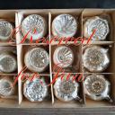 RESERVIERT! 12er Kiste Christbaumkugeln  silber ~ alter Christbaumschmuck ~ Vintage Weihnacht ~ hs2150