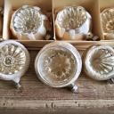RESERVIERT! 12er Kiste Christbaumkugeln  silber ~ alter Christbaumschmuck ~ Vintage Weihnacht ~ hs2150