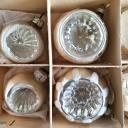 RESERVIERT! 12er Kiste Christbaumkugeln  silber ~ alter Christbaumschmuck ~ Vintage Weihnacht ~ hs2150