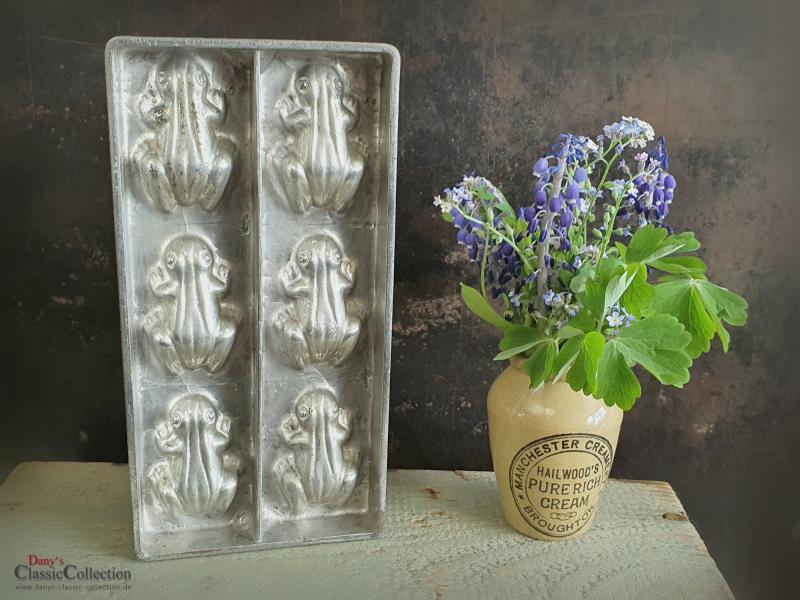 6 Frösche Schokoladenform ~ Obermann Wien ~ Schokoladenplatte ~ Vintage Homedecor ~ Sammlerstück ~ Landhausküche ~ hy6315