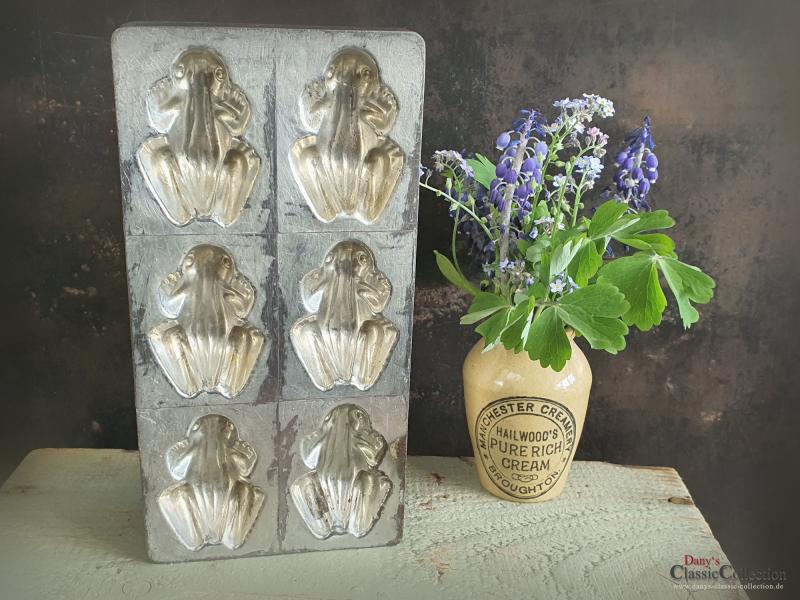 6 Frösche Schokoladenform ~ Obermann Wien ~ Schokoladenplatte ~ Vintage Homedecor ~ Sammlerstück ~ Landhausküche ~ hy6315