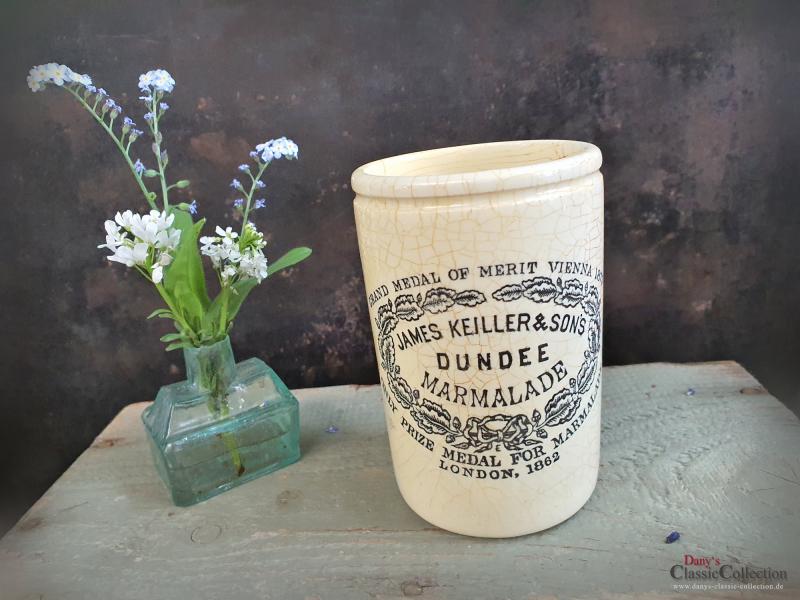 Keiller Dundee 1 lb ~ ORIGINAL antike Keramik ~ Aufbewahrung ~ Pottery ~ Steingut ~ Werbung ~ Steingut ~ Vintage Landhausküche ~ hw3072