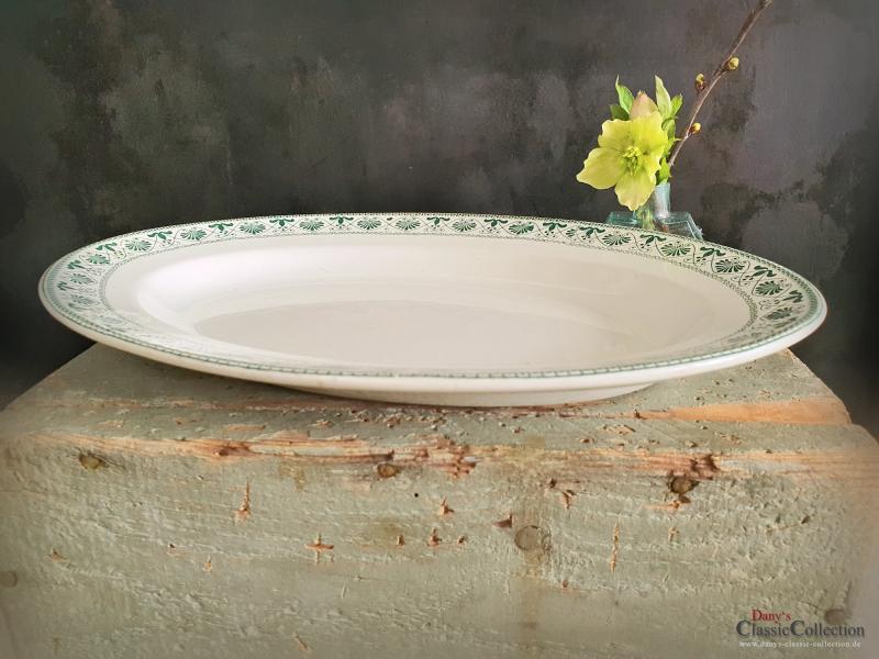 VERKAUFT ! BOCH Servierplatte ~ Vorlegeplatte oval ~ Porzellan Platte ~ Keramik alt ~ Essteller oval ~ La Louviere ~ Vintage Küche ~ hx3410