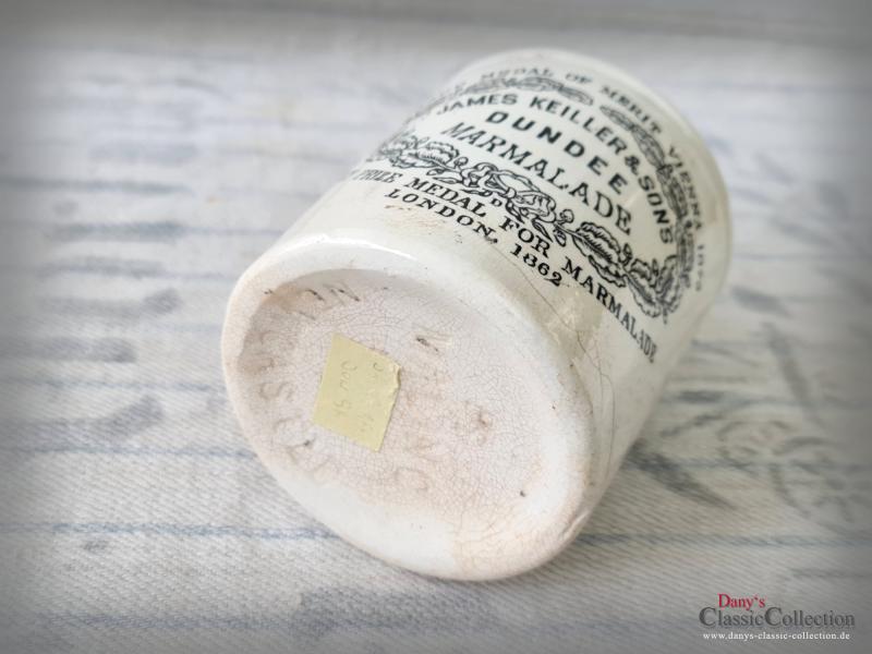 RESERVIERT ! Keiller Dundee 1 lb Dumpy ~ ORIGINAL antike Keramik ~ Aufbewahrung ~ Pottery ~ Steingut ~ Werbung ~ Steingut ~ Vintage Landhausküche ~