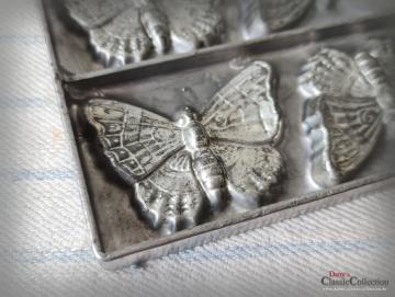 RARITÄT ! Anton Reiche Platte ~ Schokoladenform ~ 6 Schmetterlinge ~ 1926 ~Metall Form ~ Gießform ~ Sammlerstück