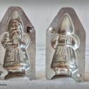 Santa 9 cm Schokoladenform ~ HERIS Nikolaus ~ Vintage Metallform ~ Patisserie ~ Weihnachtsmann ~ Sammlerstück ~ Vintage Home