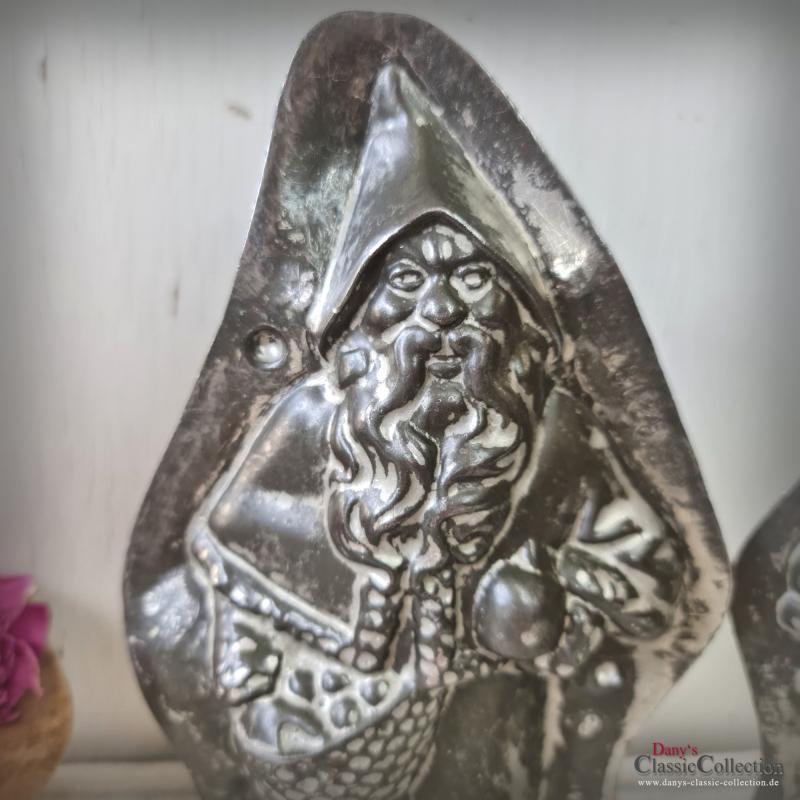 24,5 cm Nikolaus Schokoladenform ~ Laurösch Metall Gießform ~ Vintage Sammlerstück ~ Santa Claus ~ Weihnachten