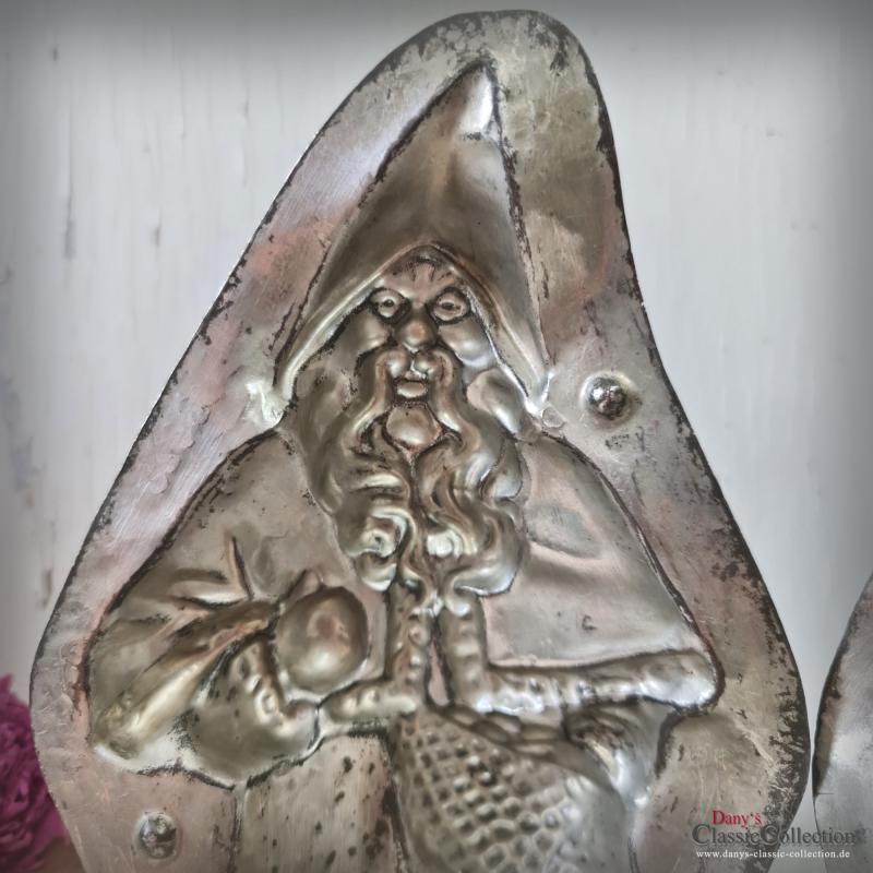 24,5 cm Nikolaus Schokoladenform ~ Laurösch Metall Gießform ~ Vintage Sammlerstück ~ Santa Claus ~ Weihnachten