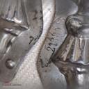 VERKAUFT ! RARITÄT ! Mädchen mit Hase ~ Anton Reiche Schokoladenform 11,5 cm ~ 1923 ~ Metall Form ~ Gießform ~ Ostern ~ Sammlerstück